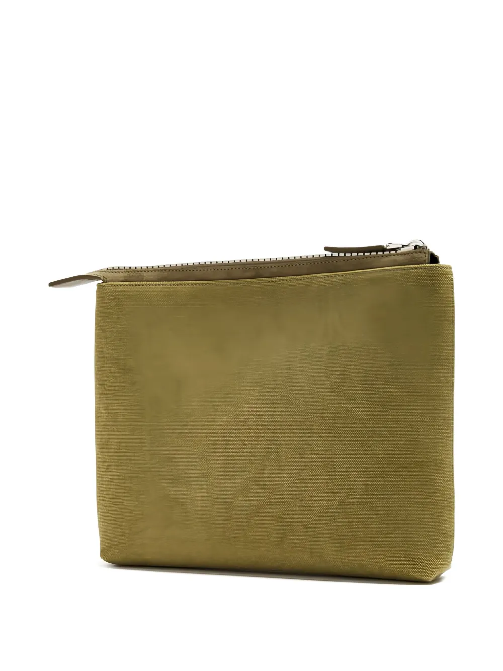Givenchy logo-embroidered zip wash bag - Groen