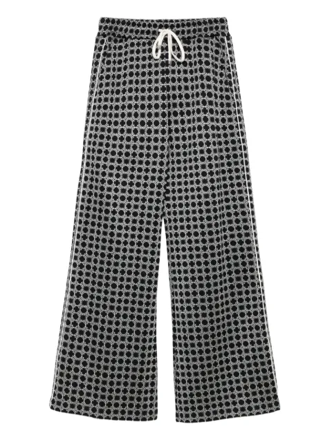 AMIRI pantalones con motivo geométrico y cordones en la pretina