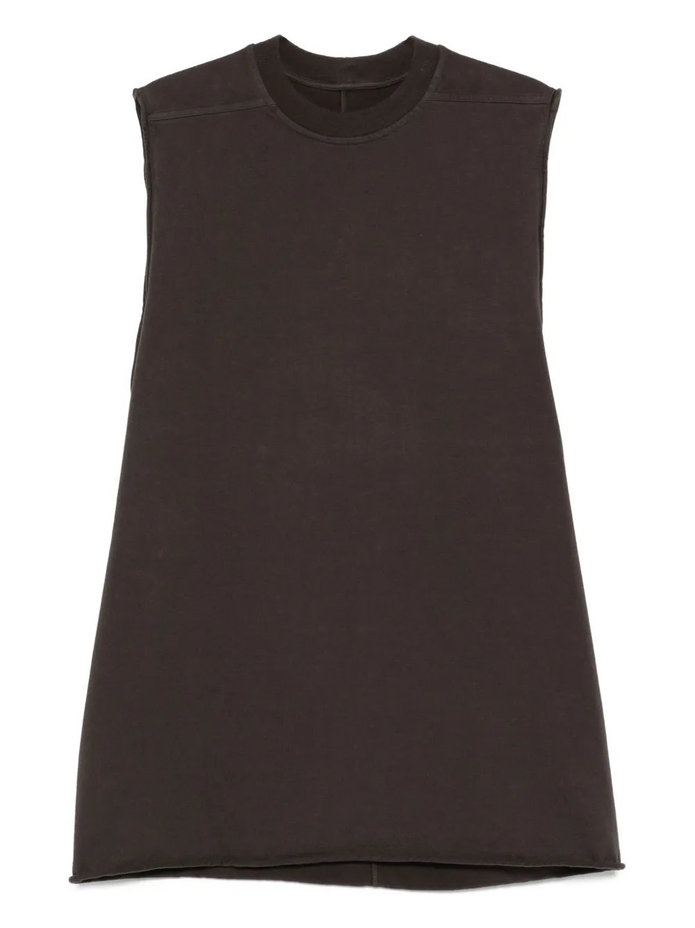 Rick Owens Jumbo raw-edge sleeveless vest Grijs