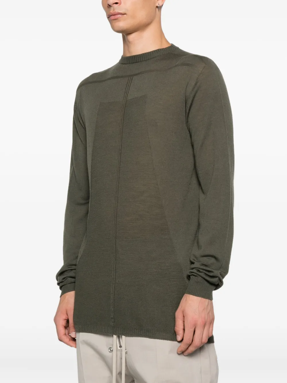 Rick Owens Trui met vlakken Groen