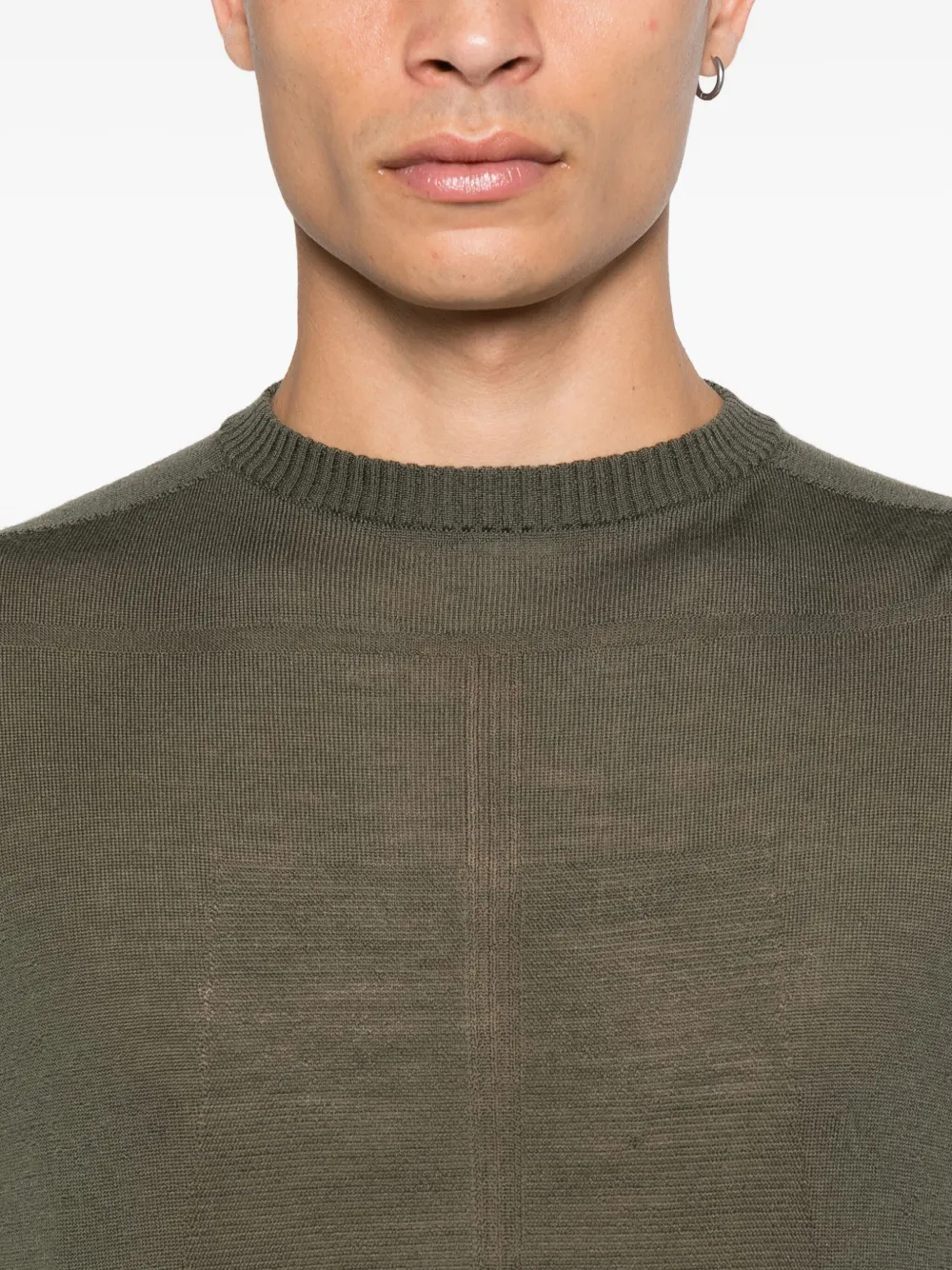 Rick Owens Trui met vlakken Groen