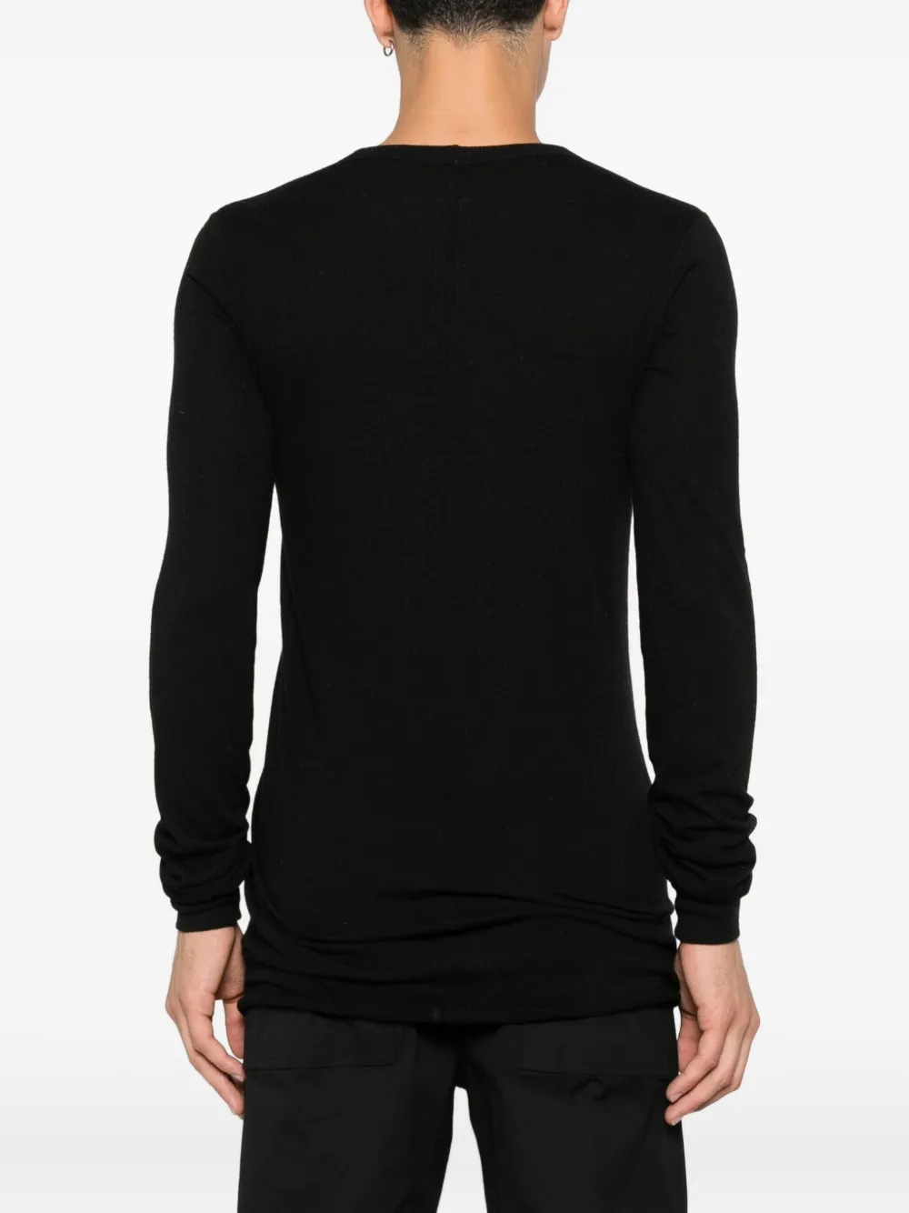 Rick Owens T-shirt met lange mouwen Zwart
