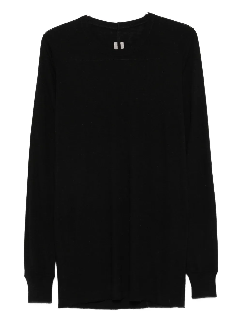 Rick Owens Black Baseball T Sweatshirt In Black