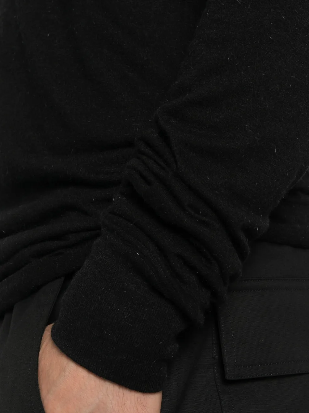 Rick Owens T-shirt met lange mouwen Zwart