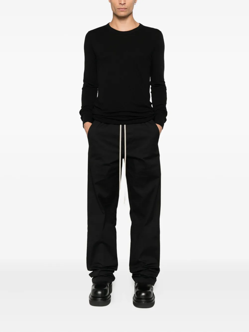 Rick Owens long-sleeve T-shirt - Zwart