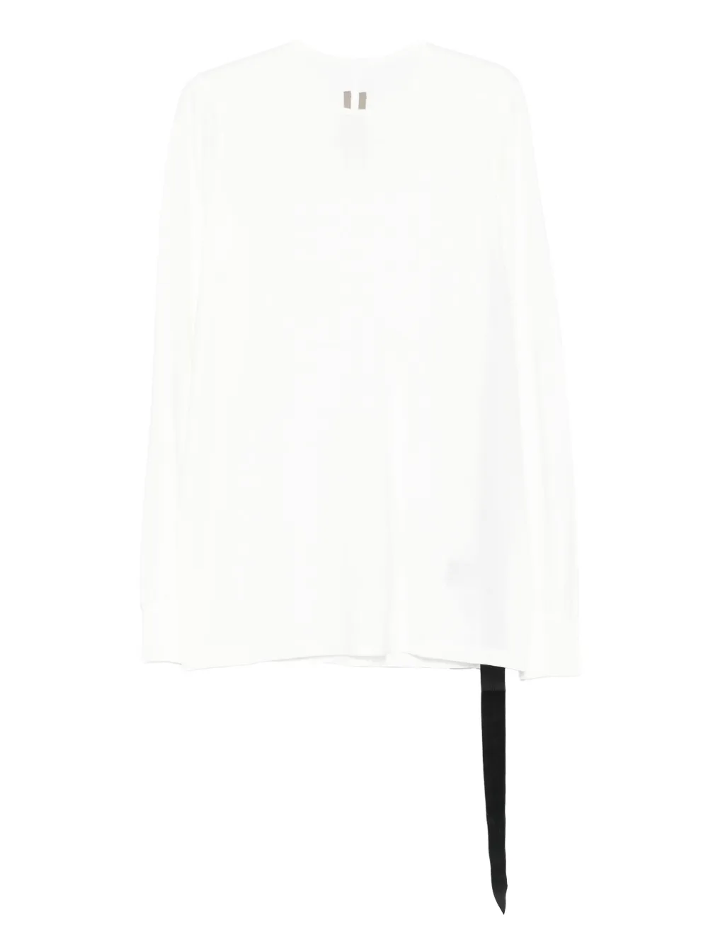 Rick Owens DRKSHDW long-sleeve tie-detail T-shirt Wit