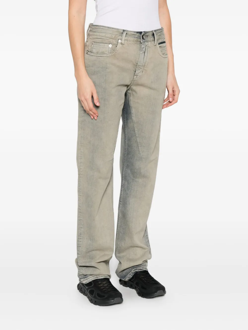 Rick Owens DRKSHDW Jeans met vervaagd effect Blauw