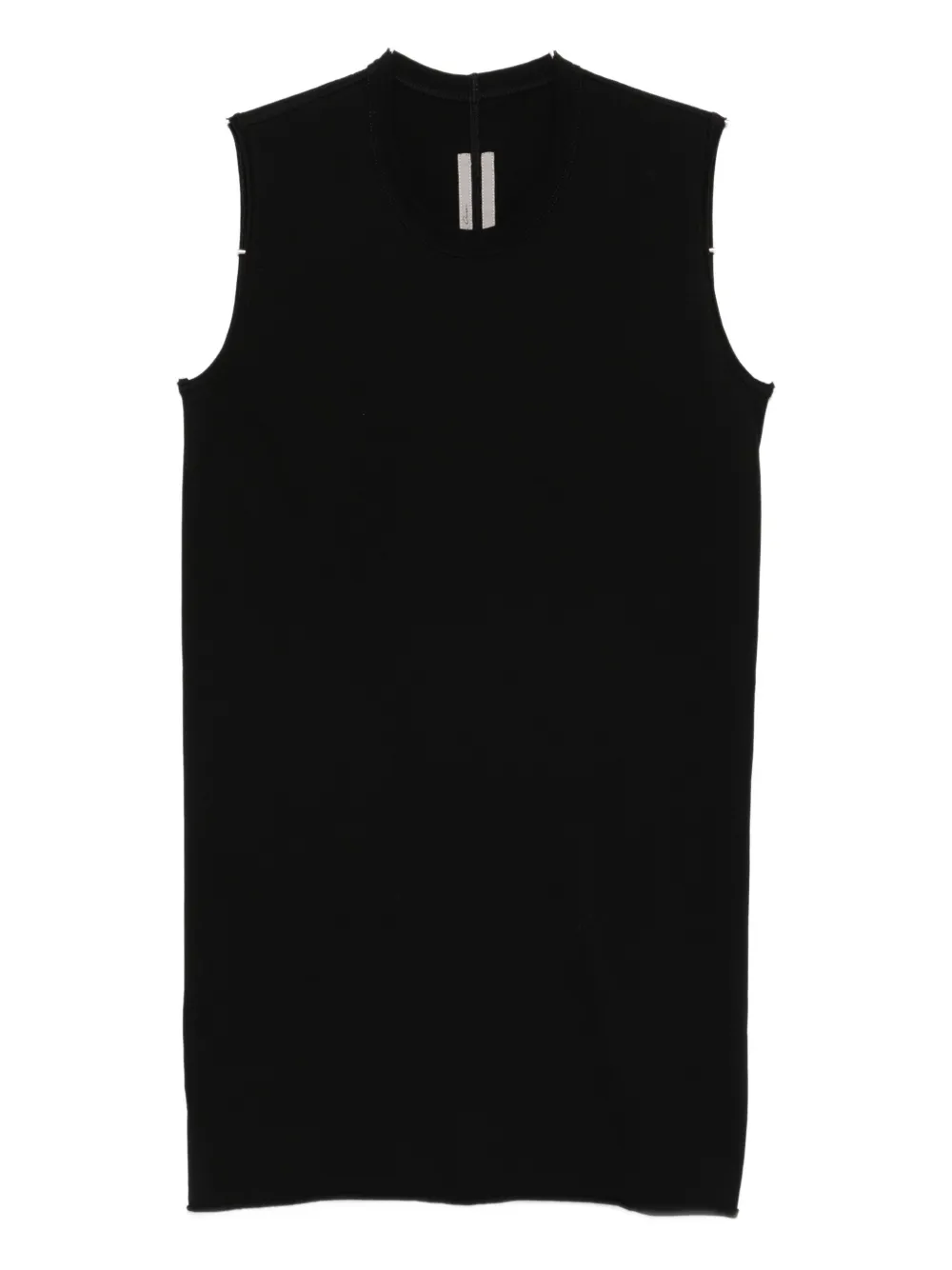 Rick Owens round-neck sleeveless vest Zwart