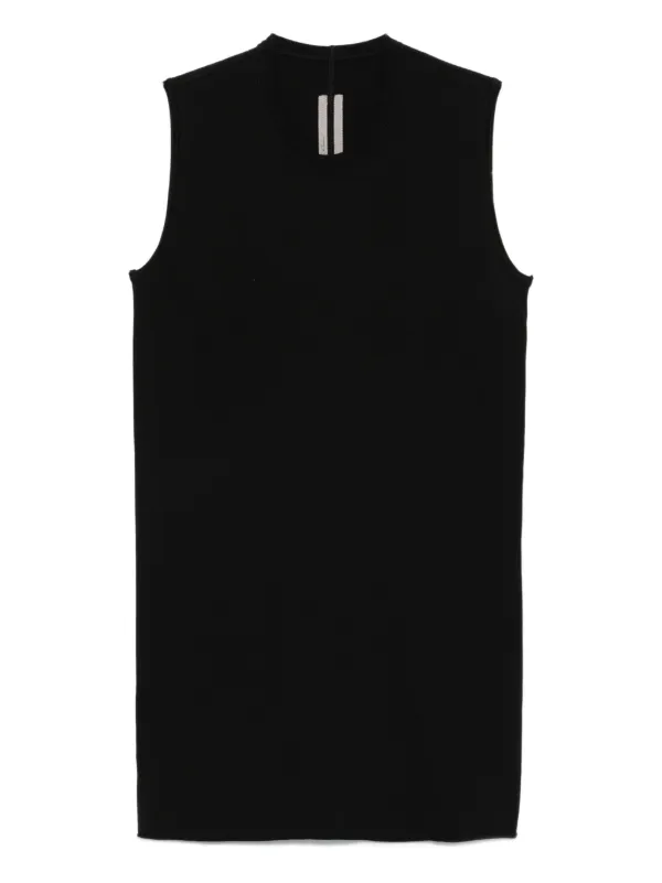 み*つ様 RICK OWENS ラウンドネック ノースリーブ Rick Owens ラウンドネック ノースリーブトップ | ブラック