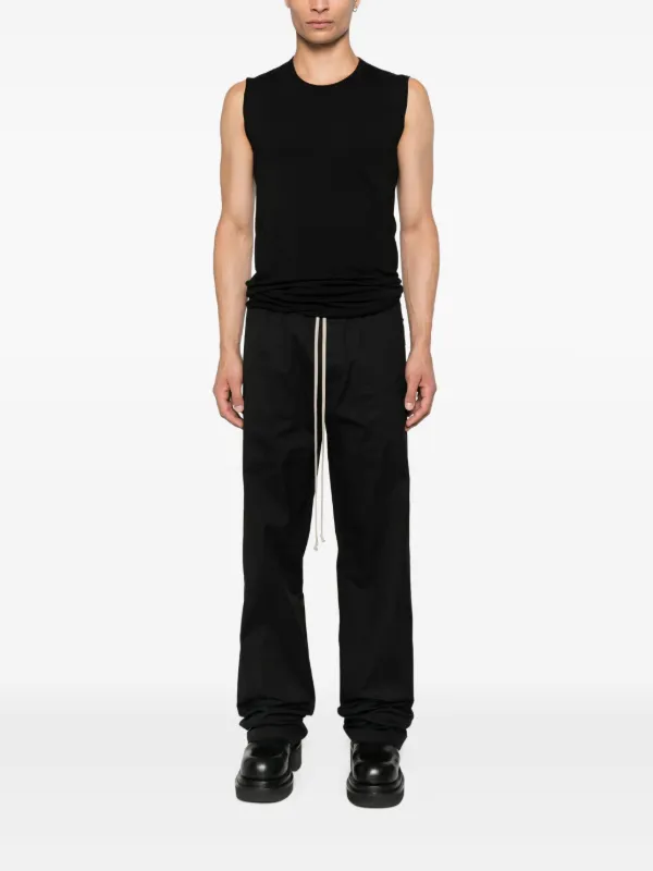み*つ様 RICK OWENS ラウンドネック ノースリーブ Rick Owens ラウンドネック ノースリーブトップ | ブラック