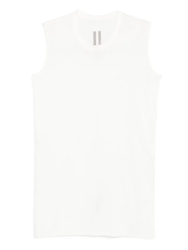 Rick Owens ラウンドネックノースリーブトップ Rick Owens ラウンドネック タンクトップ | ホワイト | FARFETCH JP