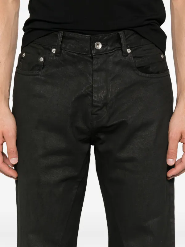 Rick Owens DRKSHDW wax-coated Jeans | Black | FARFETCH