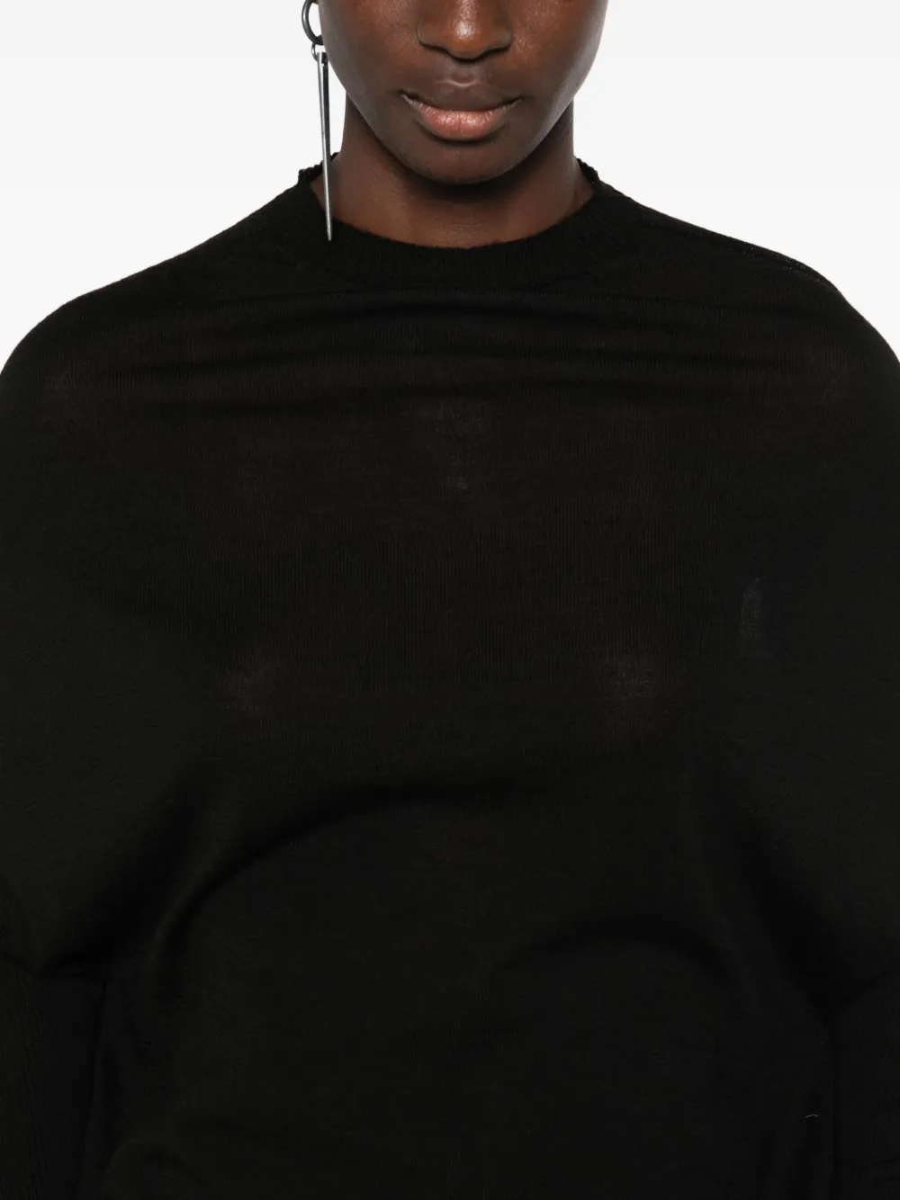 Rick Owens T-shirt met ronde hals Zwart