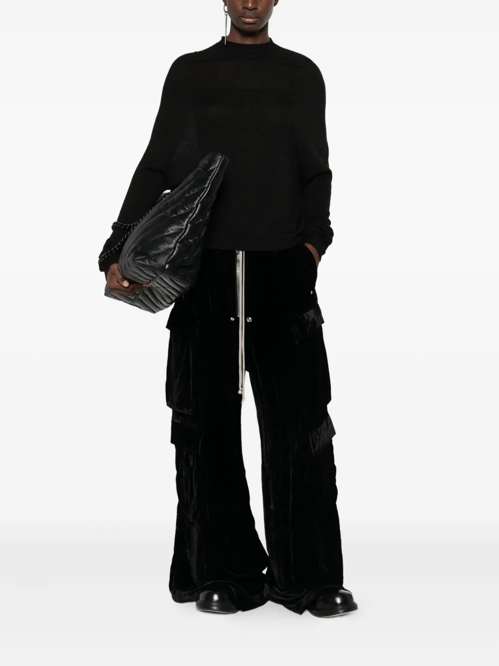 Rick Owens T-shirt met ronde hals Zwart
