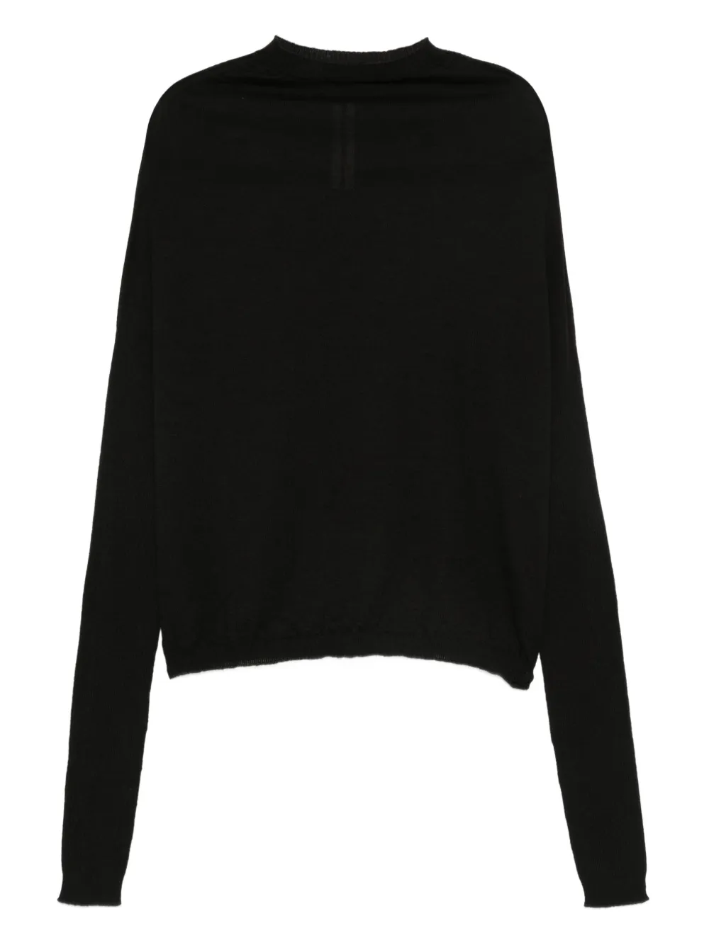 Rick Owens long-sleeve crew-neck T-shirt Zwart