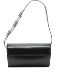 Ferragamo Pre-Owned 1990-2010s leather buckle shoulder bag - Black