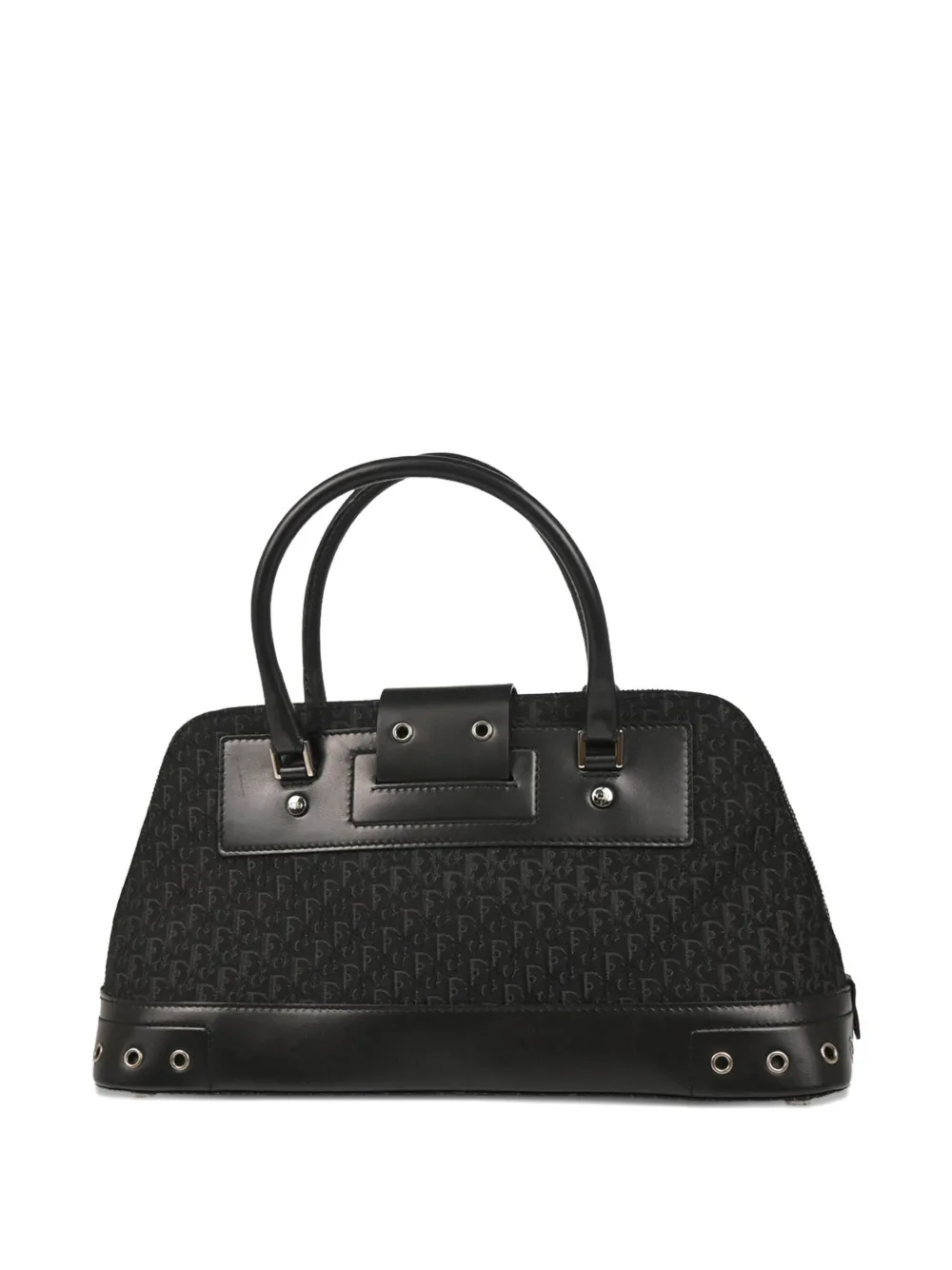 Pre-owned Dior 2002 Trotter Street Chic Handbag In Black