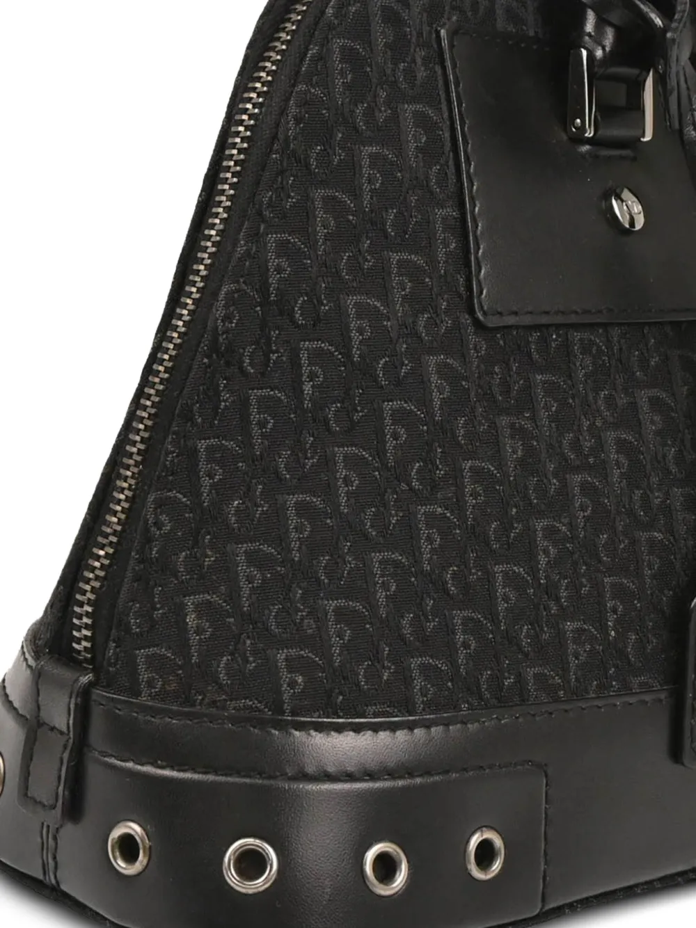 Pre-owned Dior 2002 Trotter Street Chic Handbag In Black