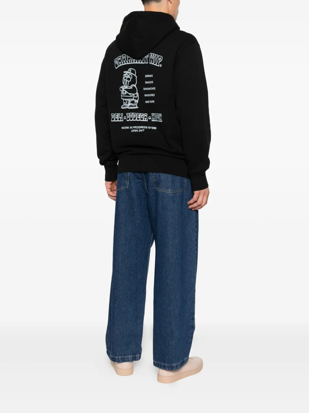 Carhartt WIP Sandwich hoodie met logoprint Zwart