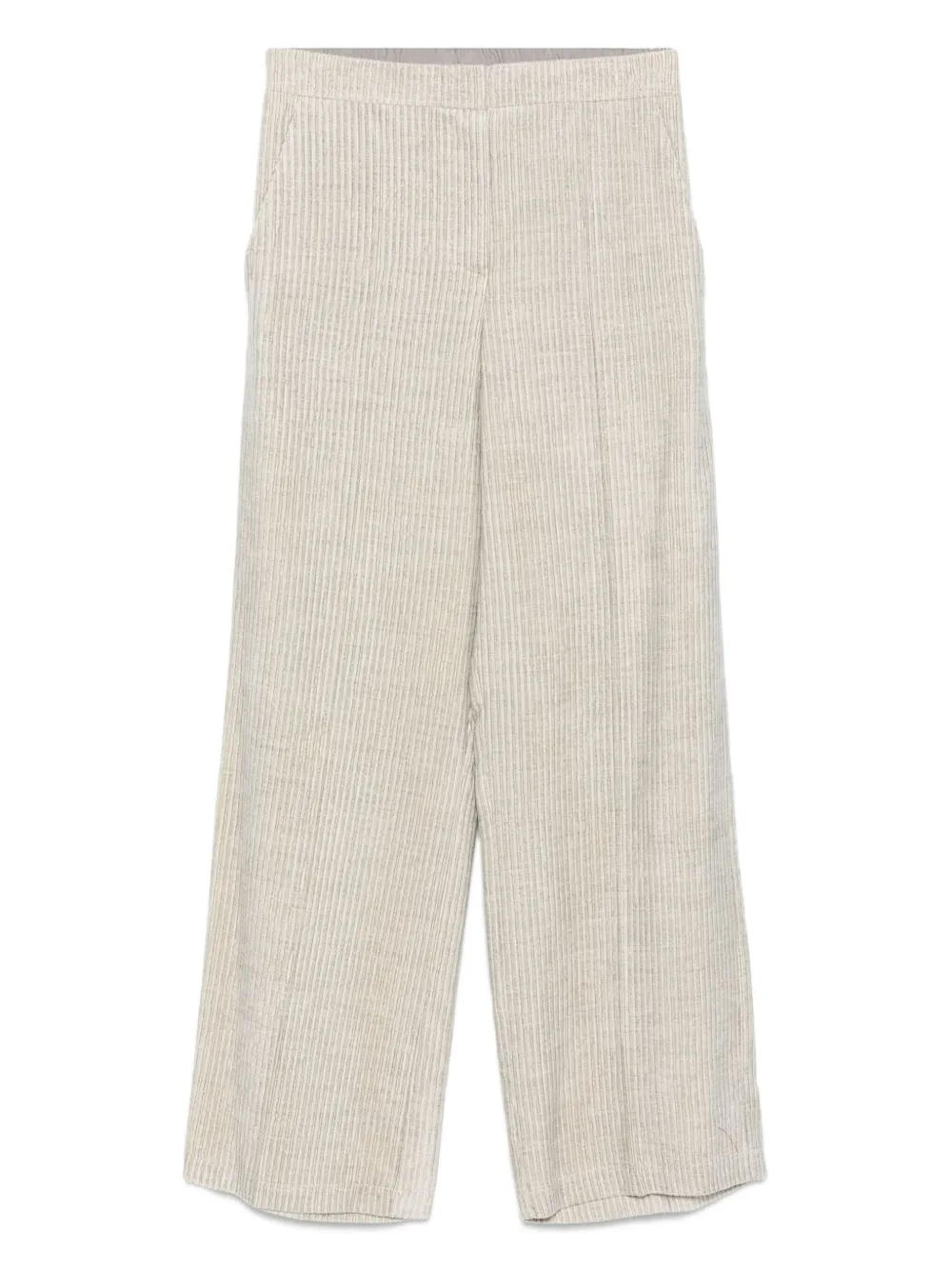 Alysi Fluwelen broek Beige