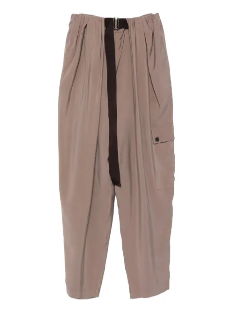 Alysi pleated belted trousers