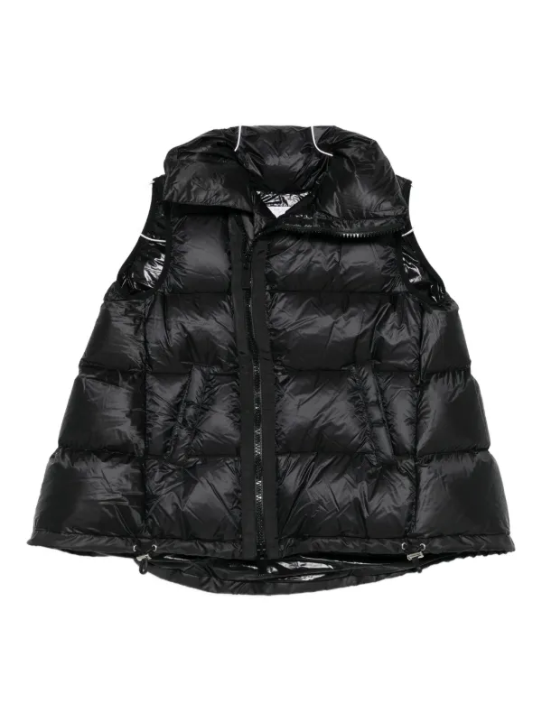 Sacai ハイネック パデッドベスト | ブラック | FARFETCH JP