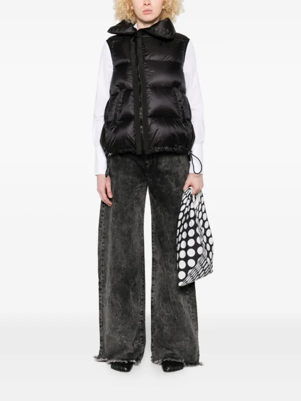 Sacai ハイネック パデッドベスト | ブラック | FARFETCH JP