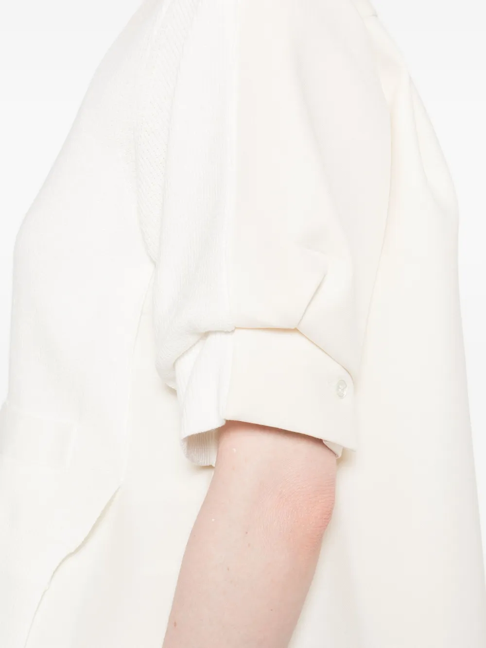 sacai Gelaagde blouse met knopen Wit