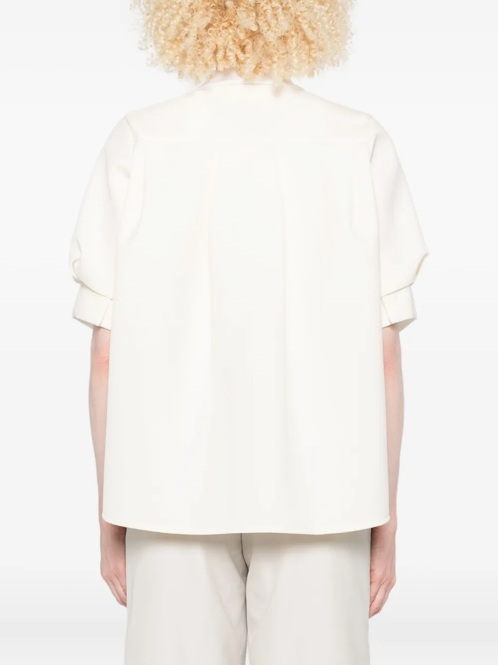 sacai Gelaagde blouse met knopen Wit