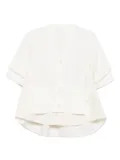 sacai button-front layered shirt - White