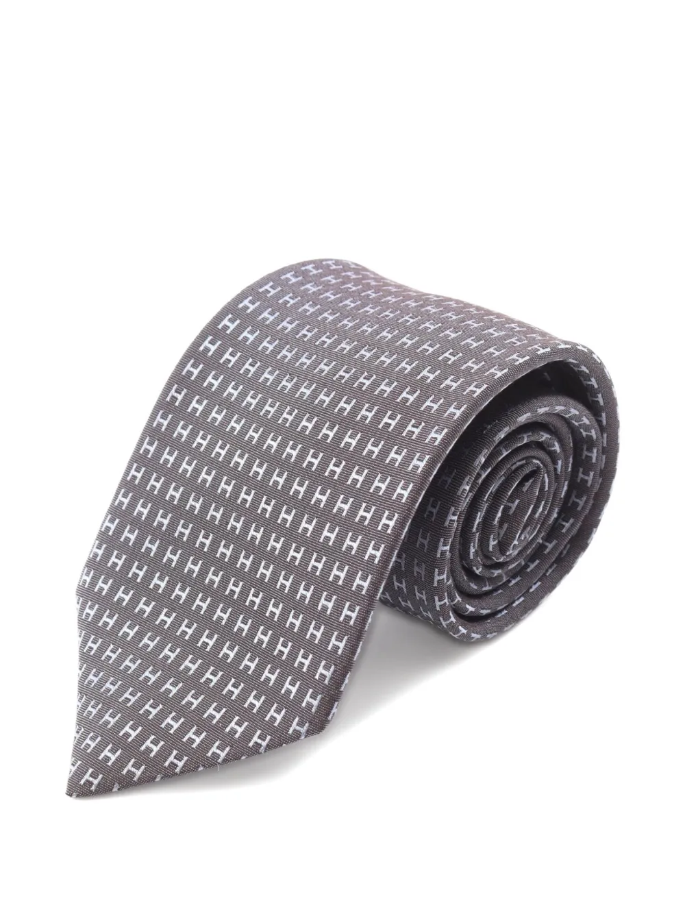 Hermès Pre-Owned 2020s monogram-pattern silk tie | Image 2