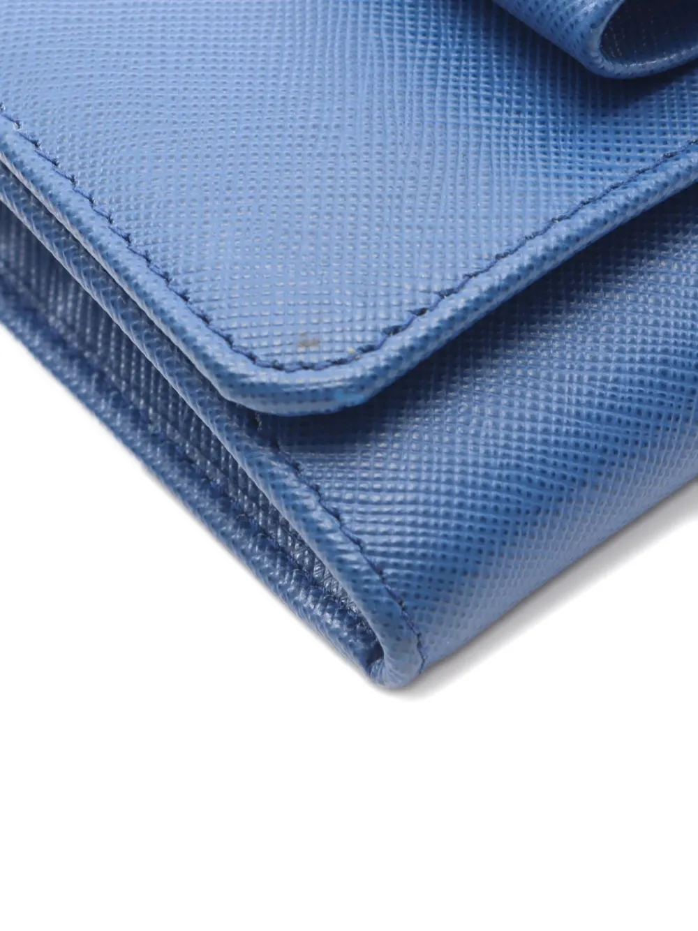 Pre-owned Prada 2010s Leather Wallet In Blue
