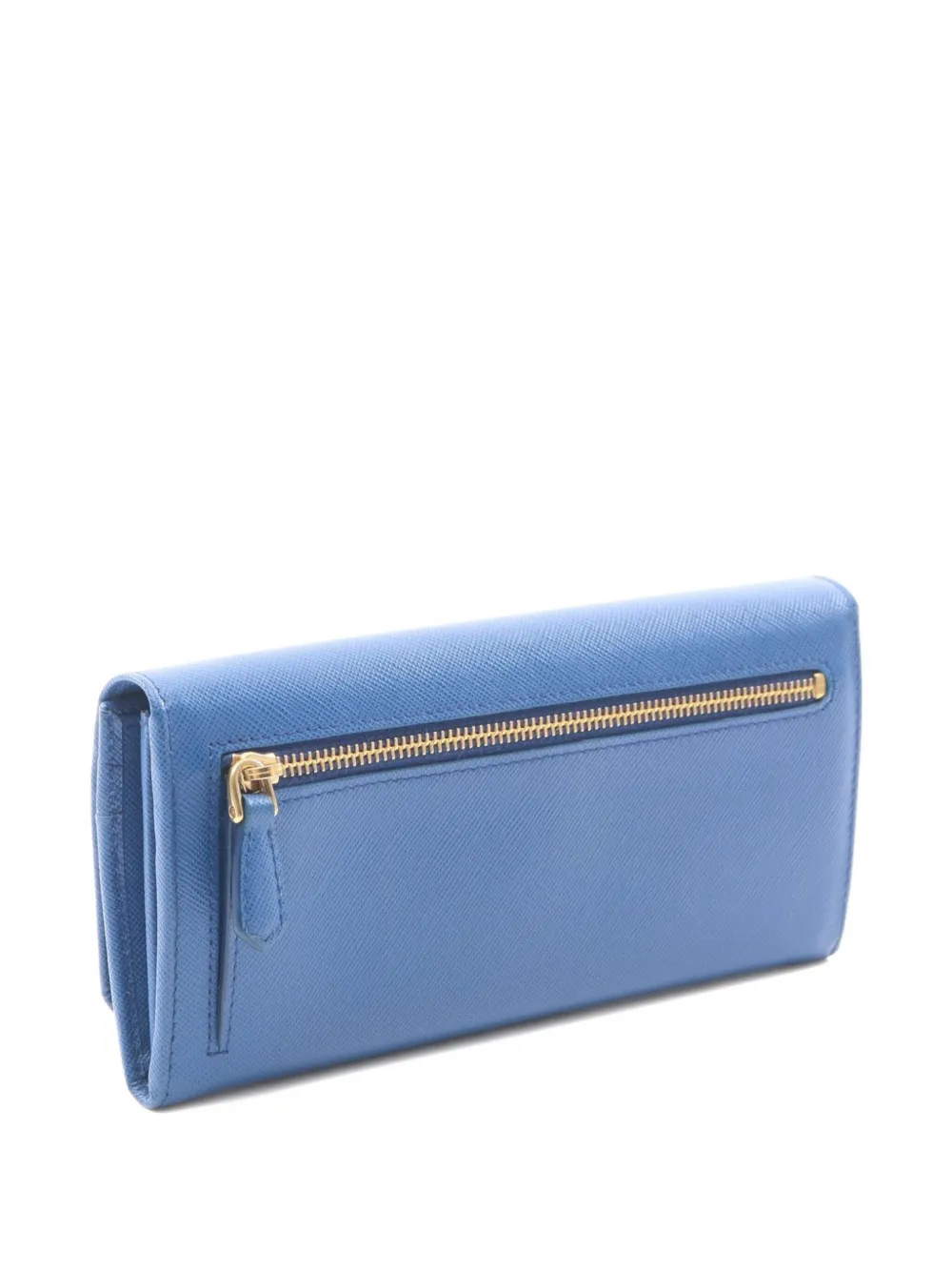 Pre-owned Prada 2010s Leather Wallet In Blue