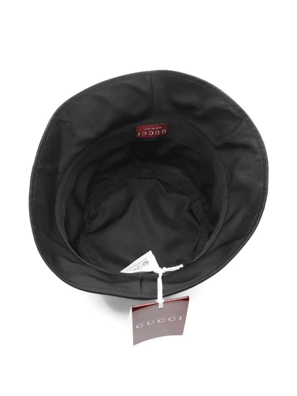 Pre-owned Gucci 2020 Logo-embossed Bucket Hat In Black