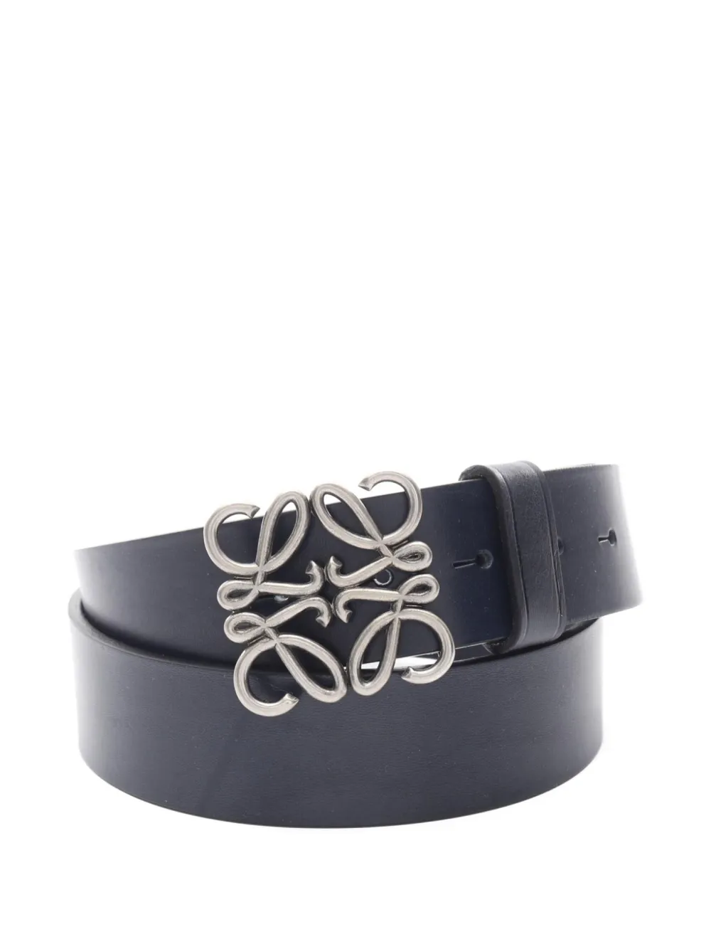Loewe Pre-Owned 2020s Anagram leather belt | Blue | Image 1