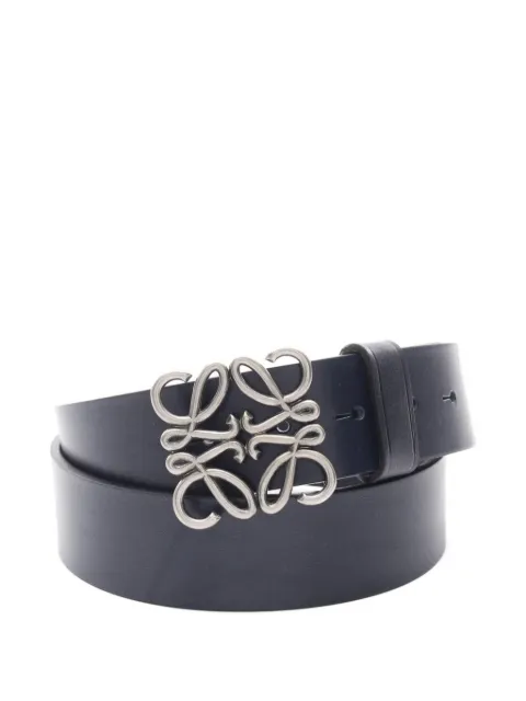 Loewe Pre-Owned cinturón de piel con Anagram 2020
