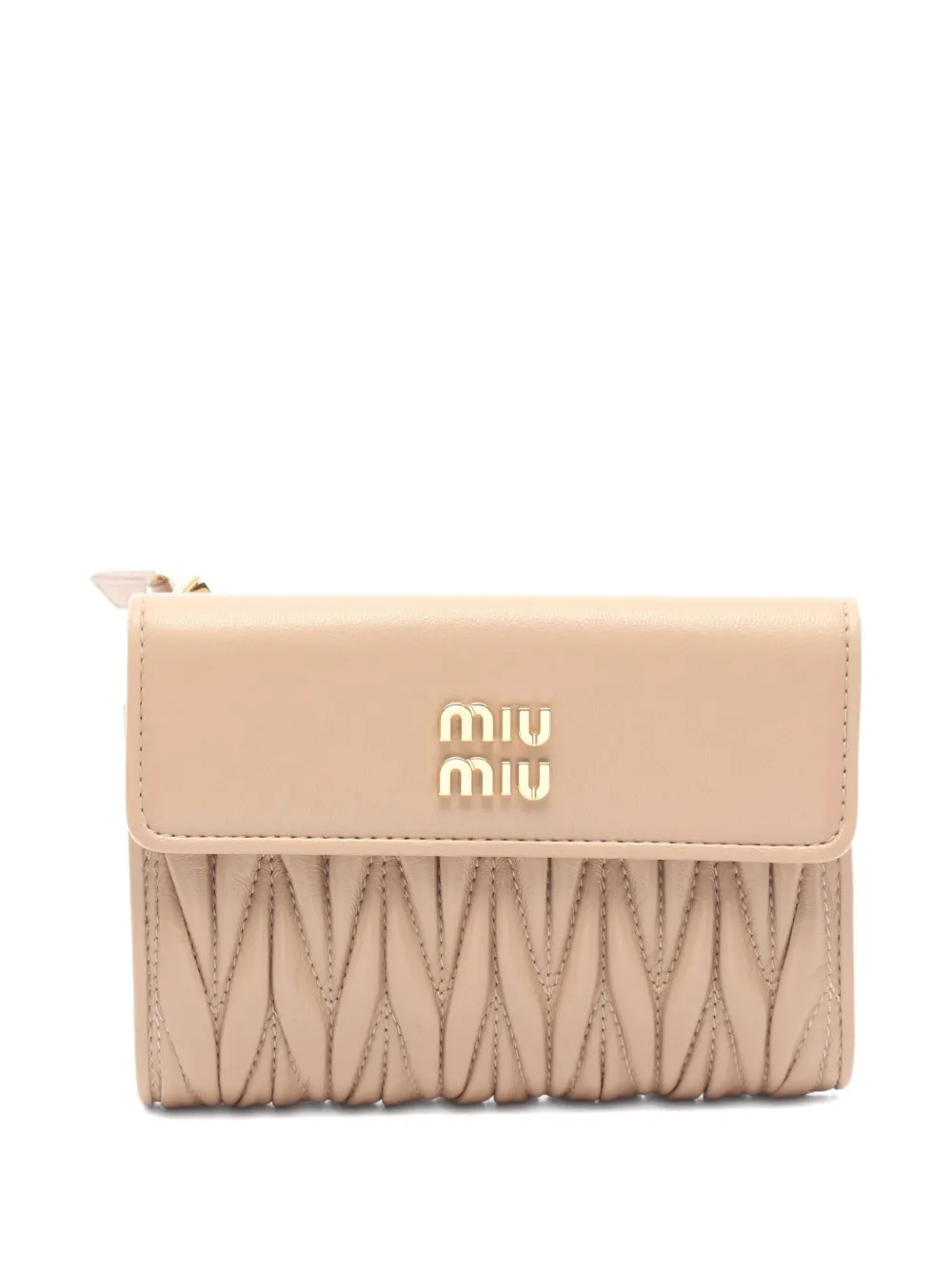 2020s matelassé tri-fold wallet