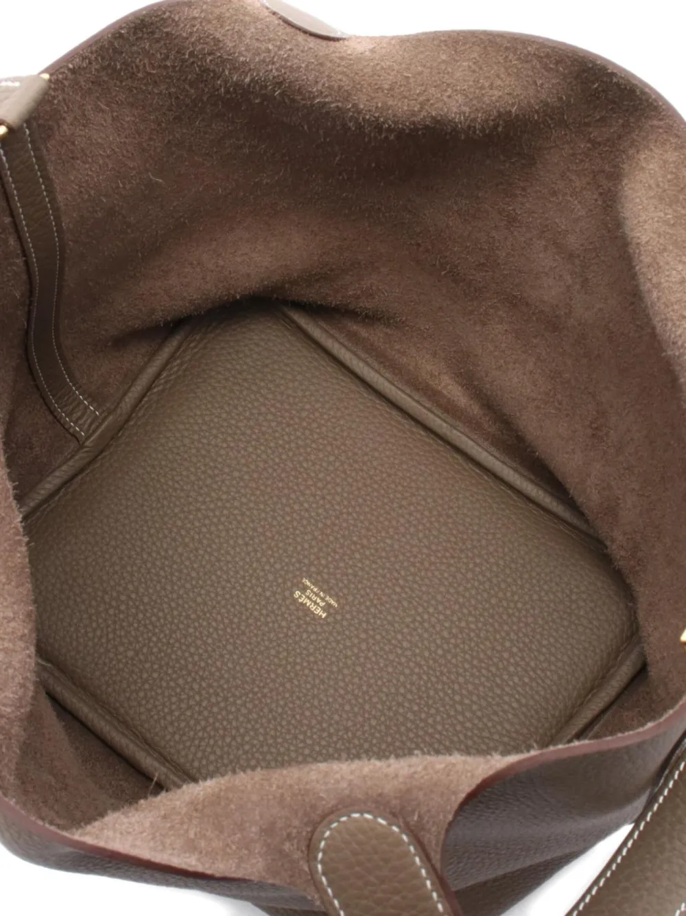 Pre-owned Hermes 2025 Picotin Lock Mm Handbag In Gray