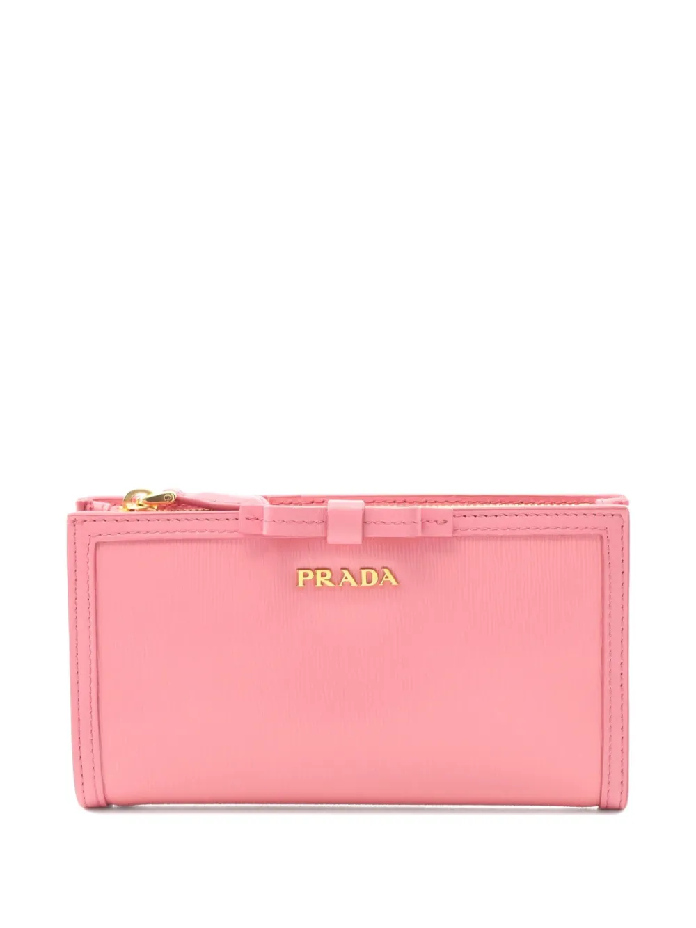 2010s Vitello Move bow leather tri-fold wallet