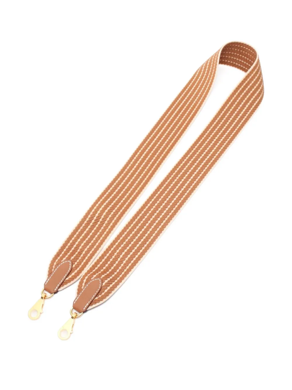 Pre-owned Hermes 2025 Bandouliere Sangle Cordage Shoulder Strap In Brown