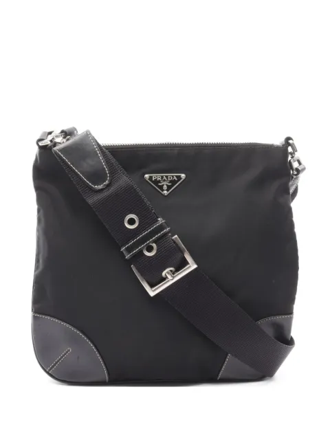 Prada Pre-Owned sac porté épaule à plaque logo (2000)