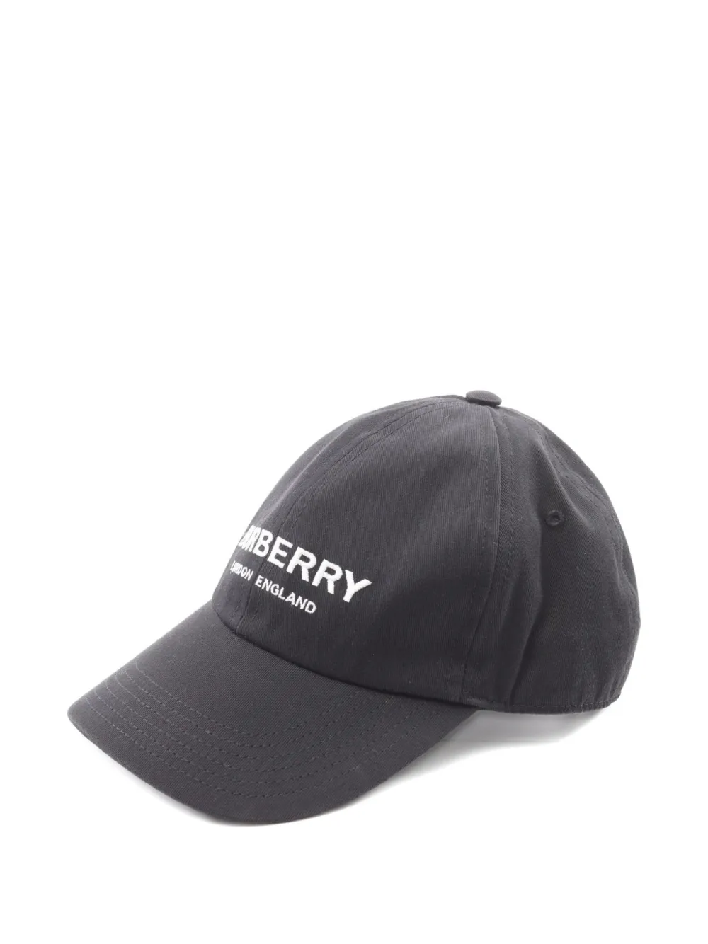 Pre-owned Burberry 2010s Cotton Baseball Cap In Black