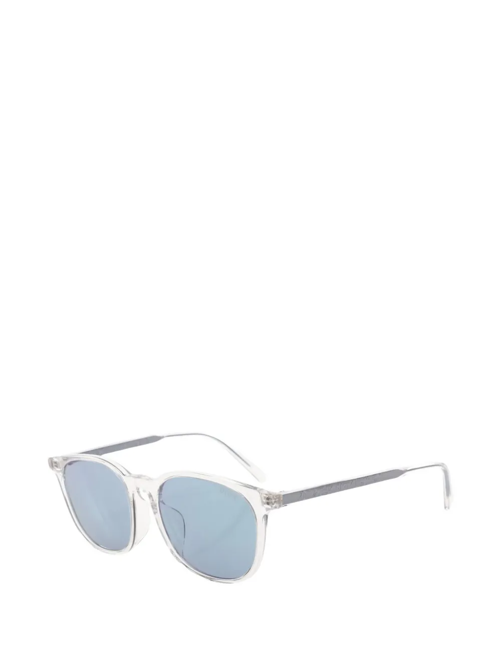 Pre-owned Dior 2020s Rectangle-frame Sunglasses In Blue