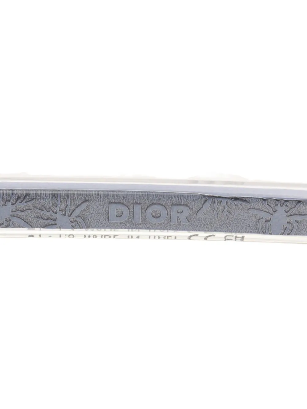 Pre-owned Dior 2020s Rectangle-frame Sunglasses In Blue