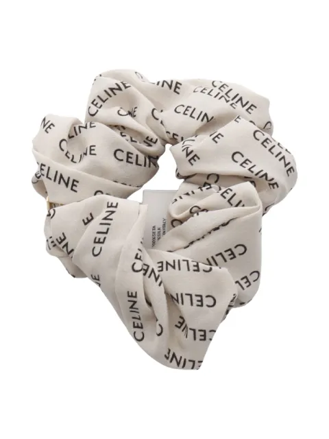 Céline Pre-Owned 20s Triomphe silk scrunchie