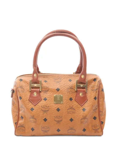 MCM Pre-Owned 2000s all-over pattern zip-closure hand bag