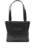 CHANEL Pre-Owned 2002-2003 quilted lambskin tote bag - Black