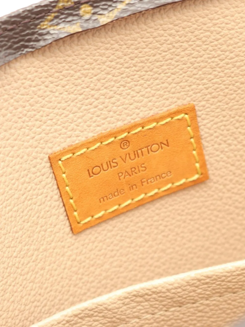 Pre-owned Louis Vuitton 2002 Sac Plat Monogram Handbag In Brown
