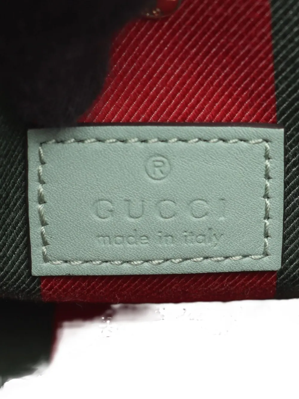 Pre-owned Gucci 2010s Small Gg Emblem Bucket Bag In Green