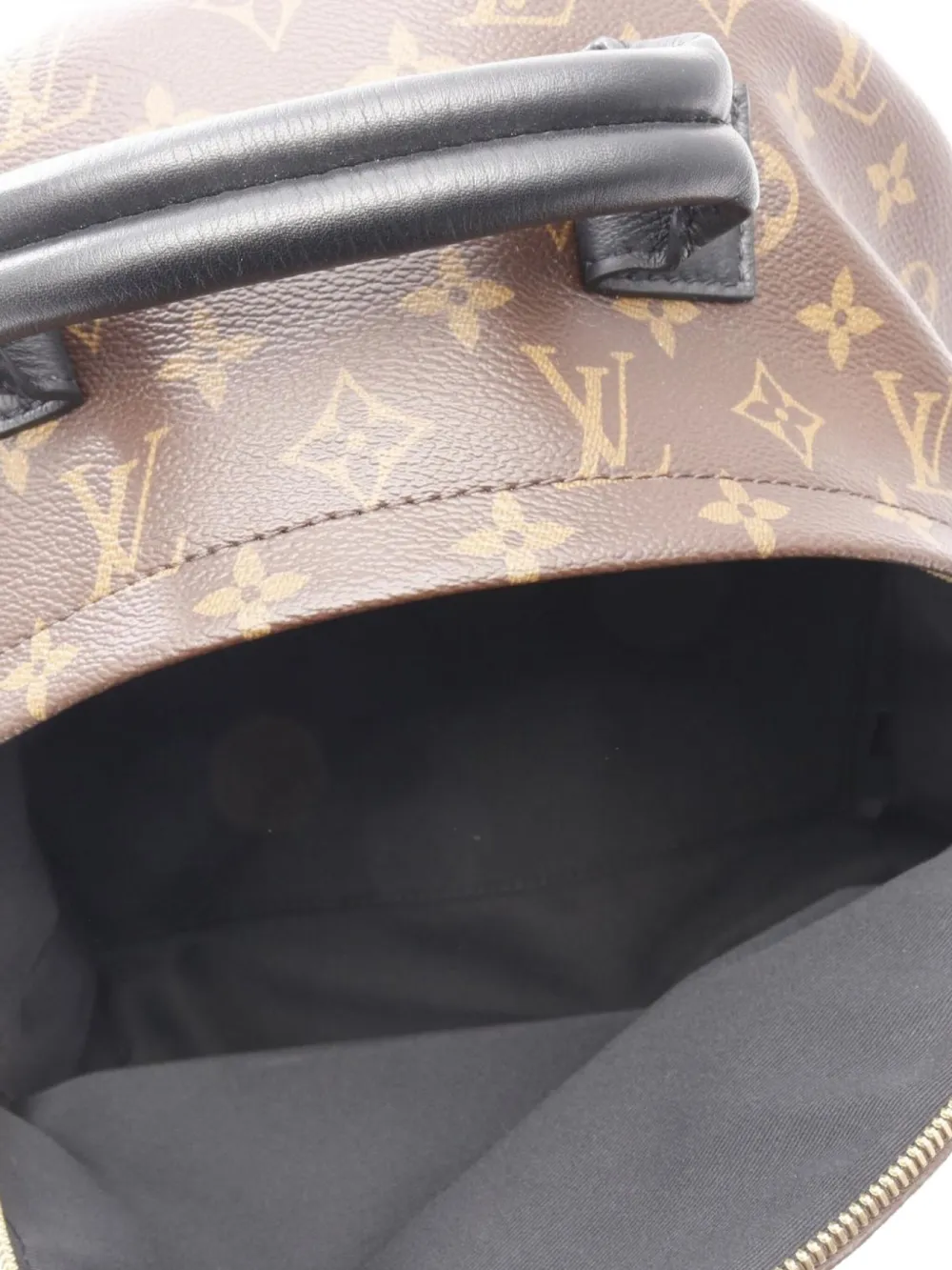 Pre-owned Louis Vuitton 2016 Palm Springs Mm Monogram Backpack In Brown